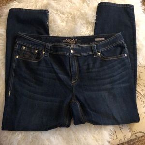 Melissa McCarthy Seven7 Dark Wash Jeans 24w